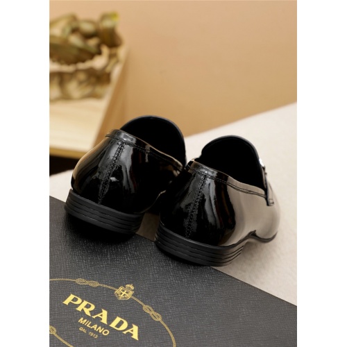 Replica Prada Leather Shoes For Men #940307 $80.00 USD for Wholesale