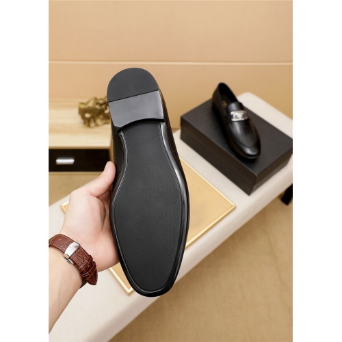 Replica Prada Leather Shoes For Men #940308 $80.00 USD for Wholesale