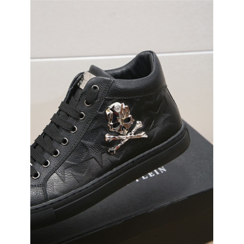 Replica Philipp Plein PP High Tops Shoes For Men #940316 $82.00 USD for Wholesale