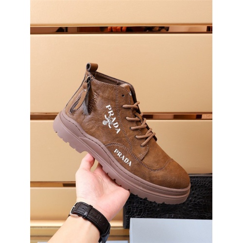 Replica Prada Boots For Men #940346 $85.00 USD for Wholesale