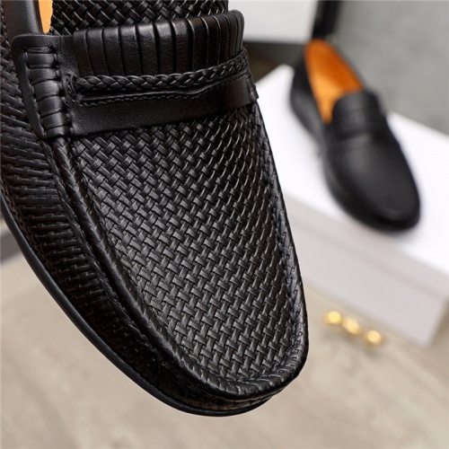 Replica Versace Leather Shoes For Men #940678 $72.00 USD for Wholesale