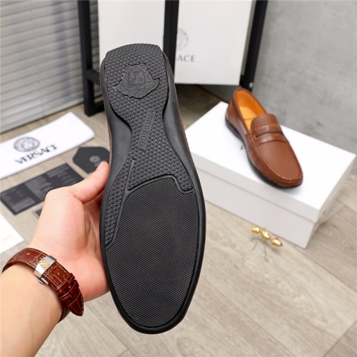 Replica Versace Leather Shoes For Men #940679 $72.00 USD for Wholesale