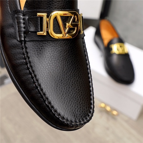 Replica Versace Leather Shoes For Men #940681 $72.00 USD for Wholesale