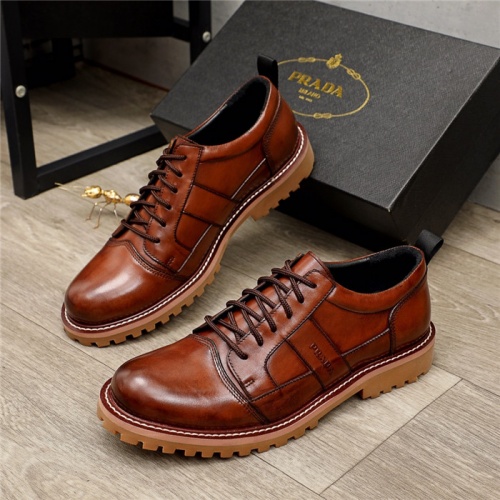 Prada Leather Shoes For Men #940687