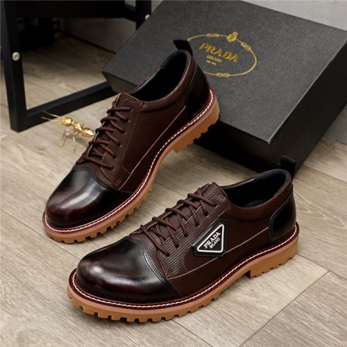 Prada Leather Shoes For Men #940688