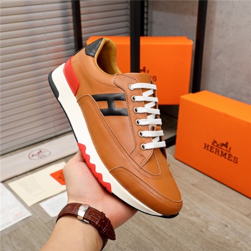 Replica Hermes Casual Shoes For Men #940697 $92.00 USD for Wholesale