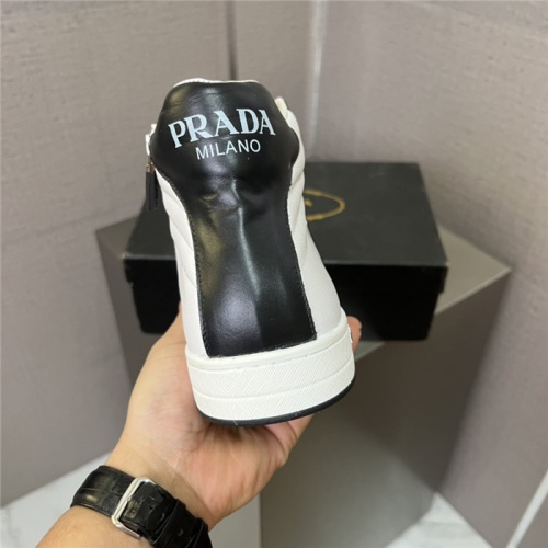 Replica Prada High Tops Shoes For Men #940829 $88.00 USD for Wholesale