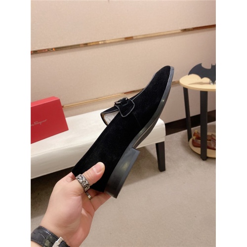 Replica Salvatore Ferragamo Leather Shoes For Men #941059 $108.00 USD for Wholesale