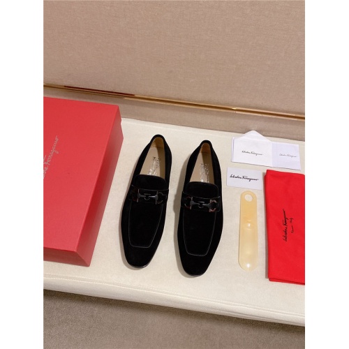 Replica Salvatore Ferragamo Leather Shoes For Men #941059 $108.00 USD for Wholesale