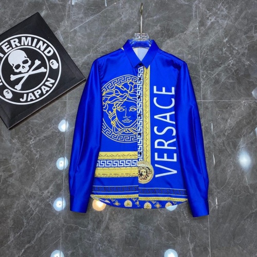 Versace Shirts Long Sleeved For Men #941306 $43.00 USD, Wholesale Replica Versace Shirts