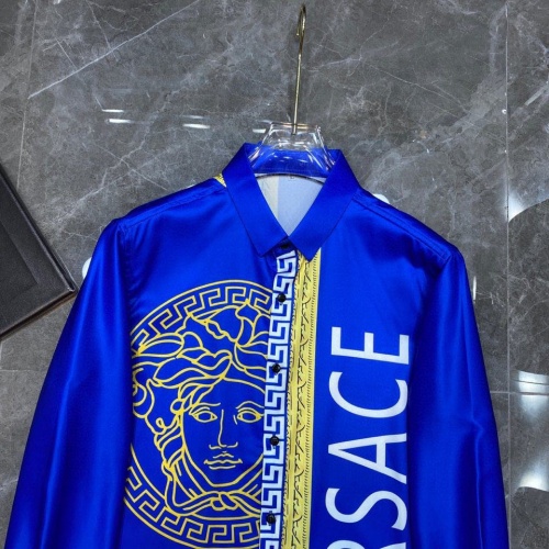 Replica Versace Shirts Long Sleeved For Men #941306 $43.00 USD for Wholesale