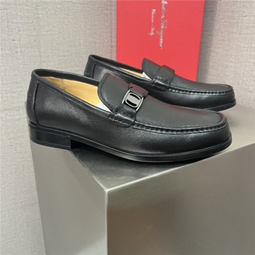 Ferragamo Salvatore FS Leather Shoes For Men #941362