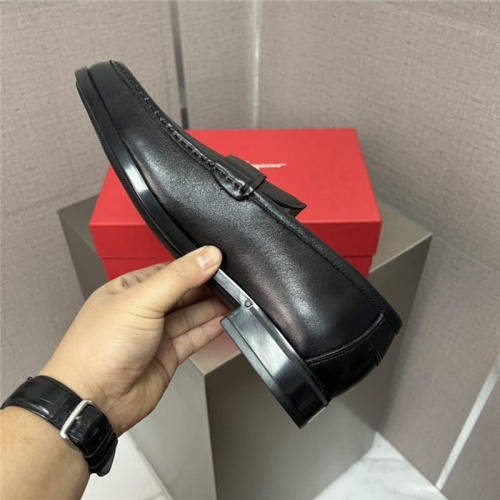 Replica Salvatore Ferragamo Leather Shoes For Men #941362 $105.00 USD for Wholesale
