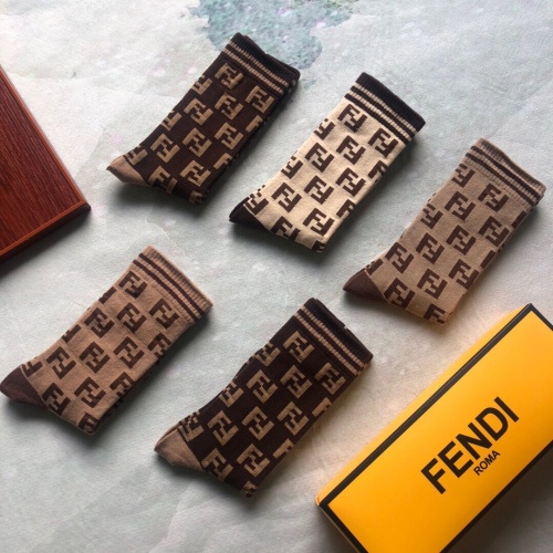 Replica Fendi Socks #941517 $27.00 USD for Wholesale
