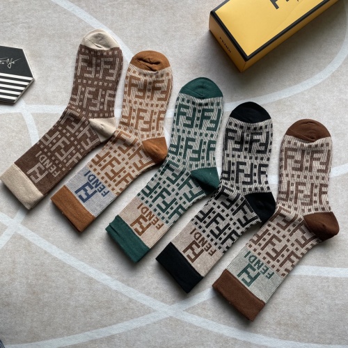 Replica Fendi Socks #941520 $27.00 USD for Wholesale