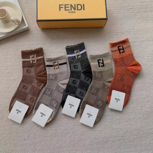 Replica Fendi Socks #941522 $29.00 USD for Wholesale