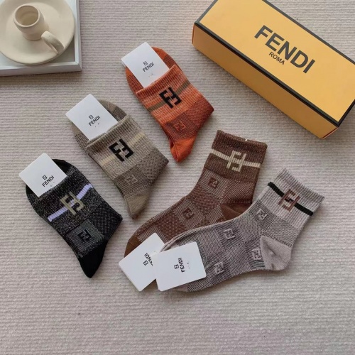 Replica Fendi Socks #941522 $29.00 USD for Wholesale