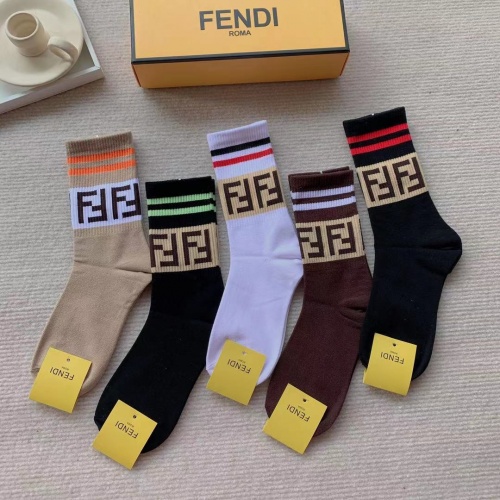 Replica Fendi Socks #941523 $29.00 USD for Wholesale