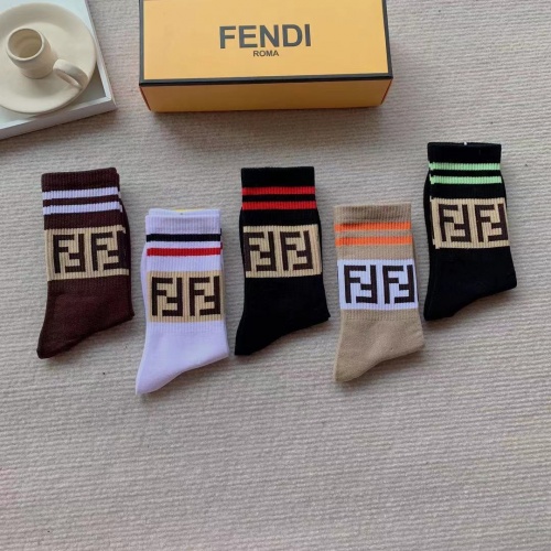 Replica Fendi Socks #941523 $29.00 USD for Wholesale