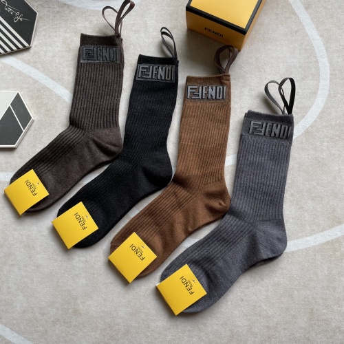 Fendi Socks #941524 $36.00 USD, Wholesale Replica Fendi Socks