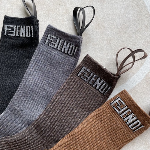 Replica Fendi Socks #941524 $36.00 USD for Wholesale