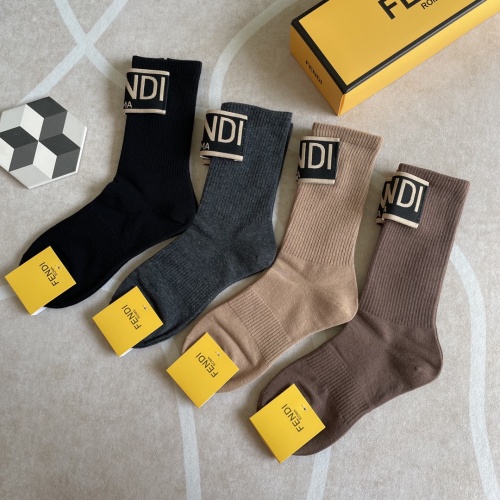 Fendi Socks #941525 $36.00 USD, Wholesale Replica Fendi Socks