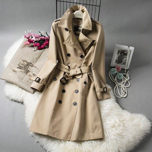 Burberry Trench Coat Long Sleeved For Women #941568