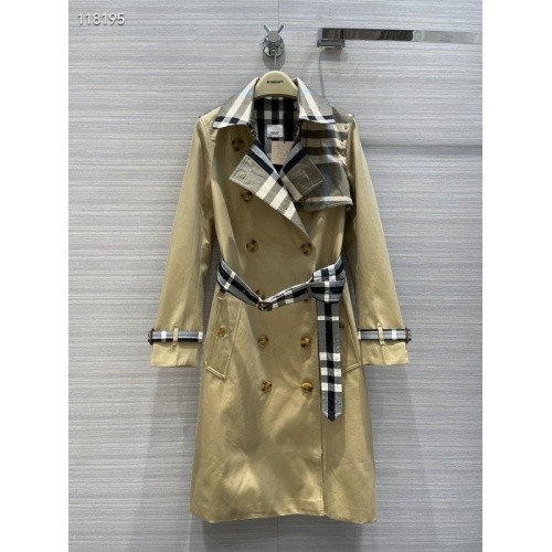 Burberry Trench Coat Long Sleeved For Women #941577