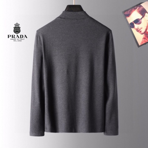 Replica Prada T-Shirts Long Sleeved For Men #941681 $38.00 USD for Wholesale