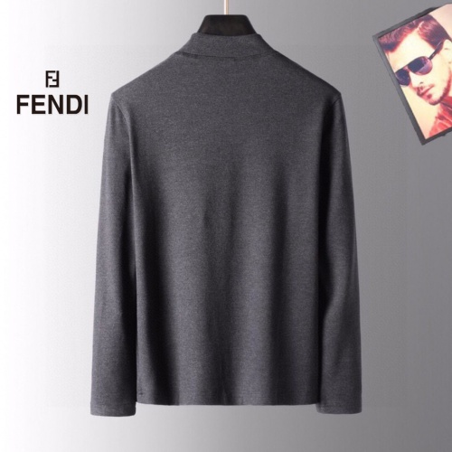 Replica Fendi T-Shirts Long Sleeved For Men #941701 $38.00 USD for Wholesale