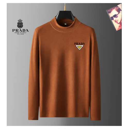 Prada T-Shirts Long Sleeved For Men #941758 $38.00 USD, Wholesale Replica Prada T-Shirts