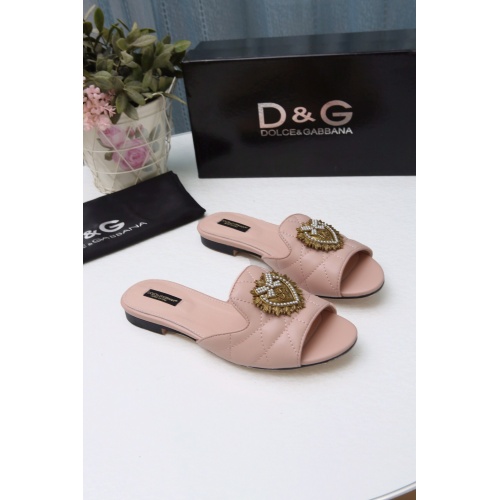Dolce &amp; Gabbana D&amp;G Slippers For Women #941778 $68.00 USD, Wholesale Replica Dolce &amp; Gabbana D&amp;G Slippers