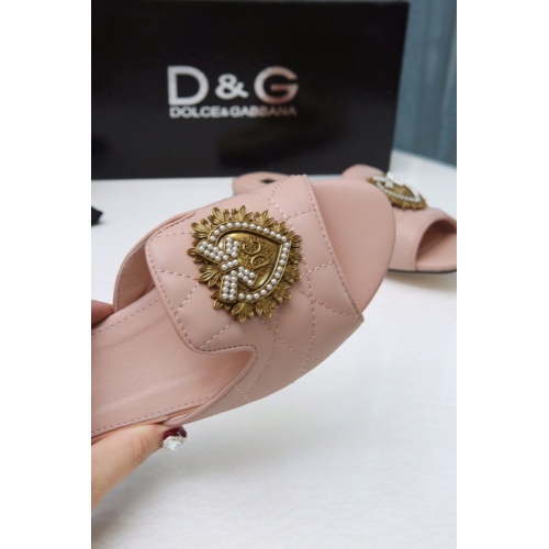 Replica Dolce & Gabbana D&G Slippers For Women #941778 $68.00 USD for Wholesale