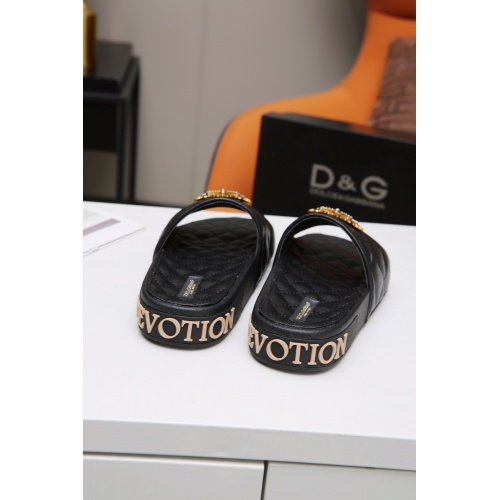 Replica Dolce & Gabbana D&G Slippers For Women #941779 $68.00 USD for Wholesale