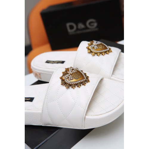 Replica Dolce & Gabbana D&G Slippers For Women #941781 $68.00 USD for Wholesale