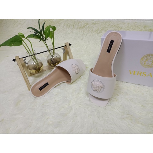 Replica Versace Slippers For Women #941793 $64.00 USD for Wholesale
