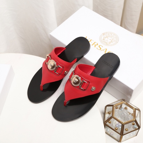 Replica Versace Slippers For Women #941795 $68.00 USD for Wholesale