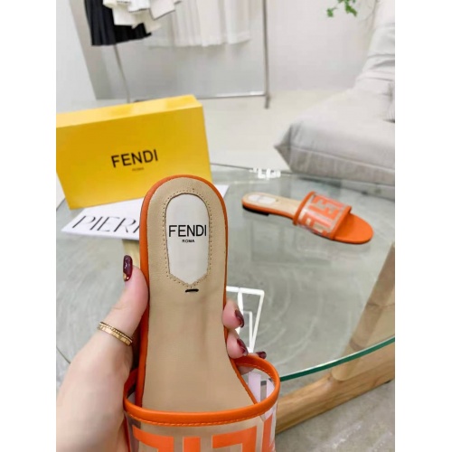 Replica Fendi Slippers For Women #941809 $60.00 USD for Wholesale