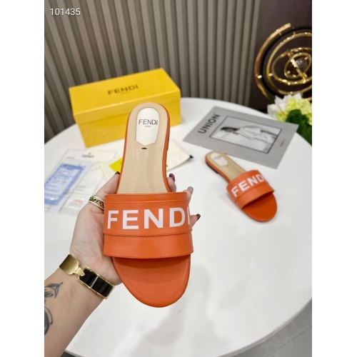 Replica Fendi Slippers For Women #941816 $64.00 USD for Wholesale