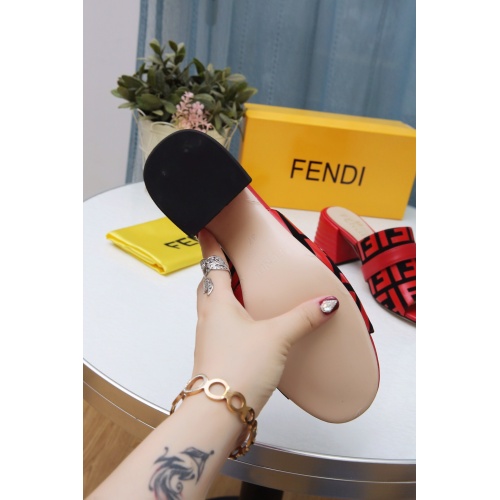 Replica Fendi Slippers For Women #941821 $72.00 USD for Wholesale