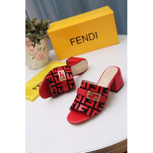 Replica Fendi Slippers For Women #941821 $72.00 USD for Wholesale
