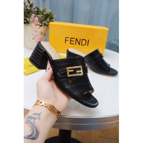 Replica Fendi Slippers For Women #941822 $72.00 USD for Wholesale