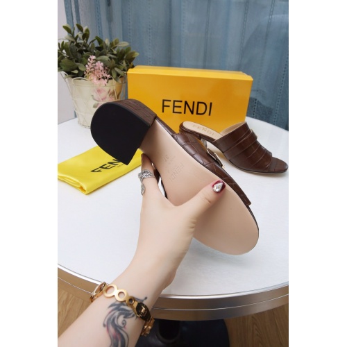 Replica Fendi Slippers For Women #941824 $72.00 USD for Wholesale