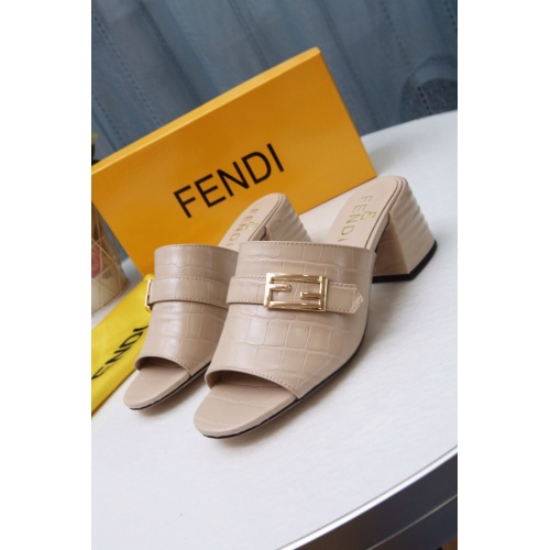 Fendi Slippers For Women #941827 $72.00 USD, Wholesale Replica Fendi Slippers