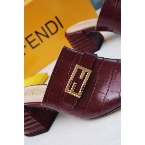 Replica Fendi Slippers For Women #941828 $72.00 USD for Wholesale