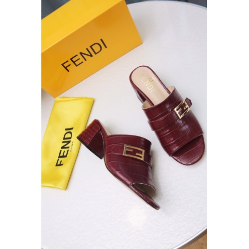 Replica Fendi Slippers For Women #941828 $72.00 USD for Wholesale