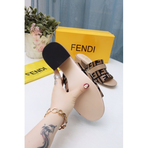 Replica Fendi Slippers For Women #941829 $72.00 USD for Wholesale
