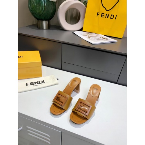 Replica Fendi Slippers For Women #941832 $72.00 USD for Wholesale