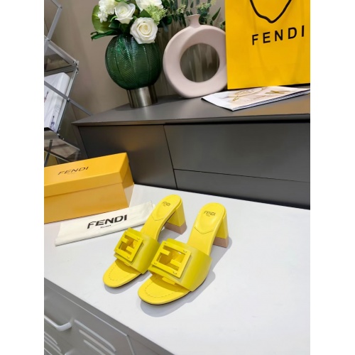 Fendi Slippers For Women #941835 $72.00 USD, Wholesale Replica Fendi Slippers