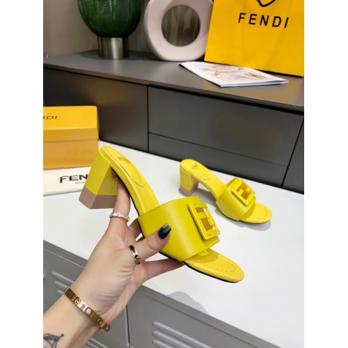 Replica Fendi Slippers For Women #941835 $72.00 USD for Wholesale